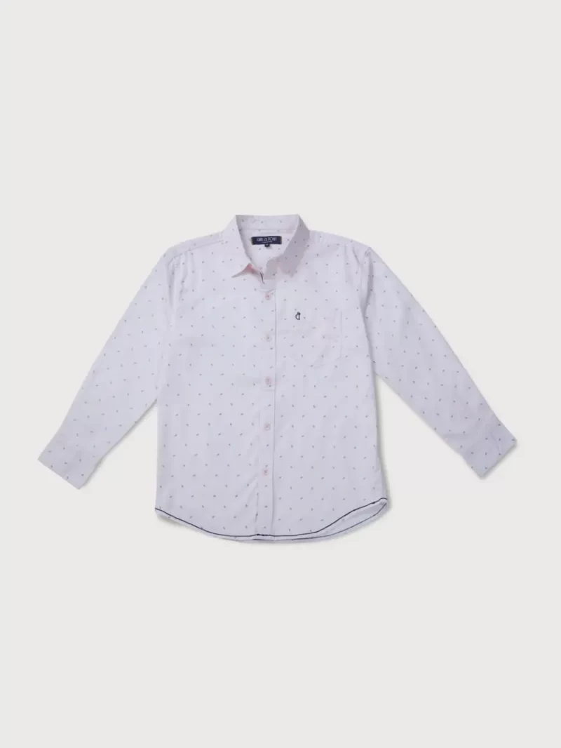 Gini And Jony Boys Solid Cotton Shirt