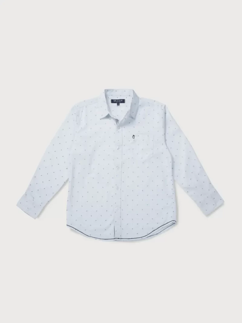 Gini And Jony Boys Solid Cotton Shirt