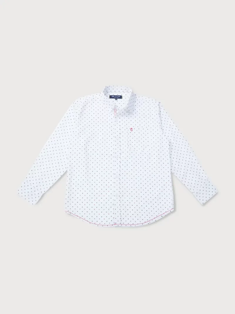 Gini And Jony Boys Solid Cotton Shirt