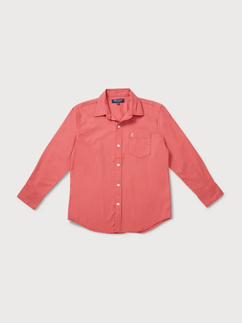 Gini And Jony Boys Solid Cotton Shirt