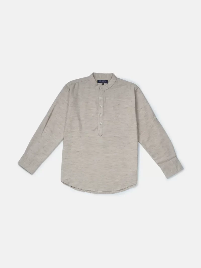 Gini And Jony Boys Solid Cotton Shirt