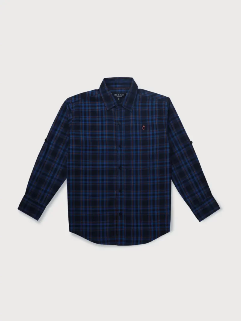 Gini And Jony Boys Solid Cotton Shirt