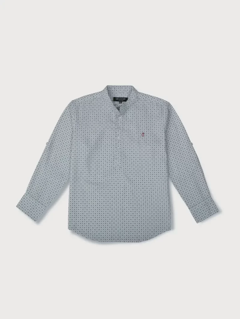 Gini And Jony Boys Solid Cotton Shirt