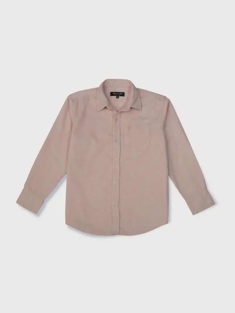 Gini And Jony Boys Solid Cotton Shirt