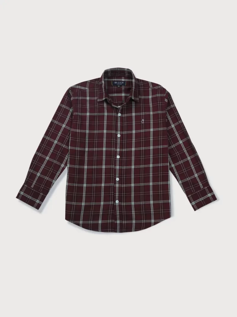 Gini And Jony Boys Solid Cotton Shirt