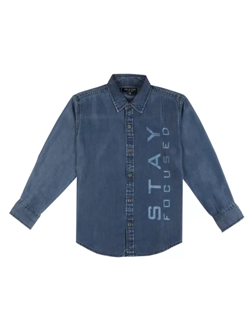 Gini And Jony Boys Solid Cotton Shirt