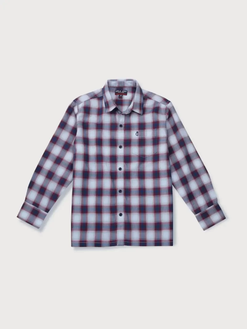 Gini And Jony Boys Solid Cotton Shirt