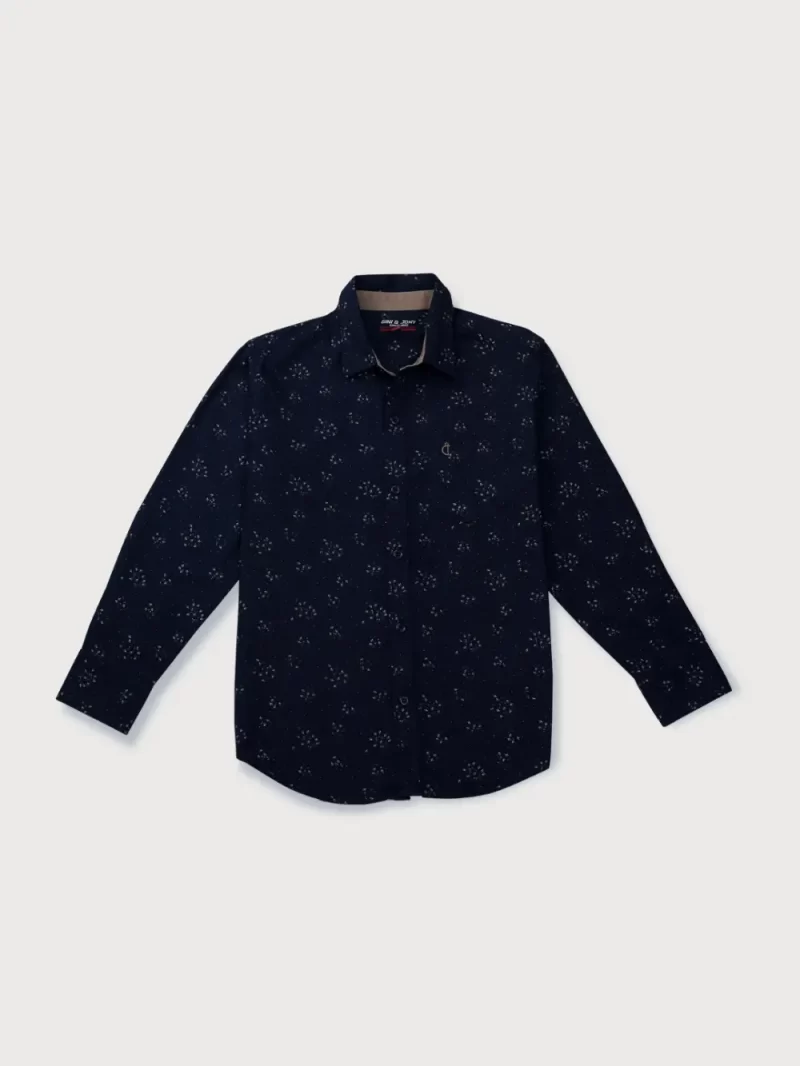 Gini And Jony Boys Solid Cotton Shirt