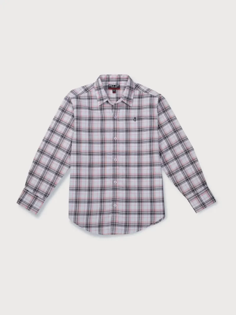 Gini And Jony Boys Solid Cotton Shirt