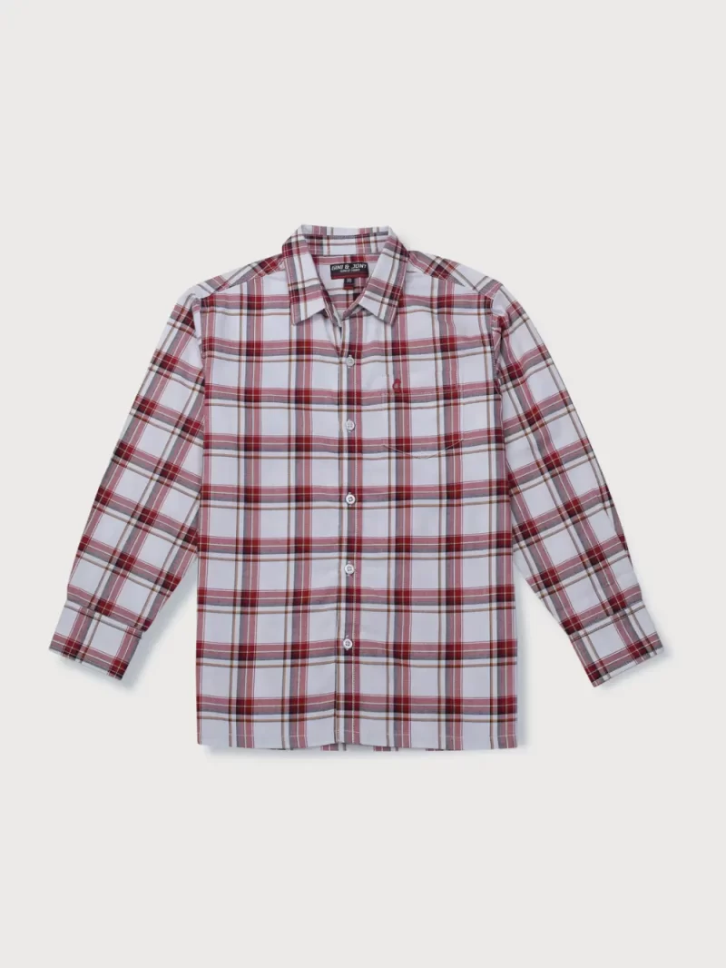 Gini And Jony Boys Solid Cotton Shirt