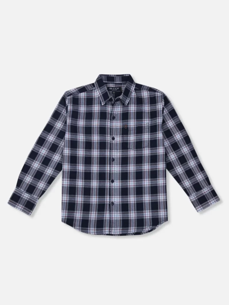 Gini And Jony Boys Solid Cotton Shirt