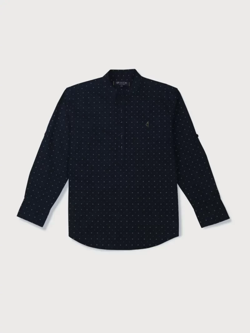 Gini And Jony Boys Solid Cotton Shirt