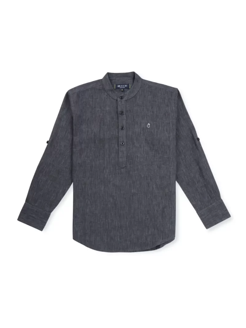 Gini And Jony Boys Solid Cotton Shirt