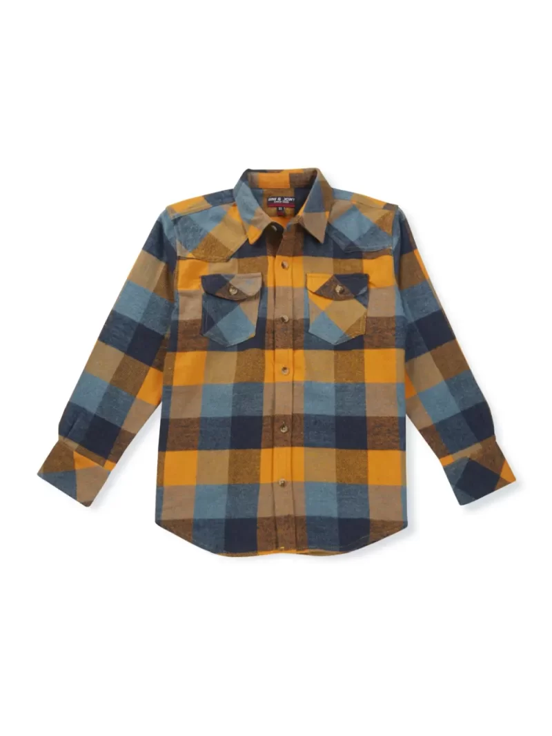 Gini And Jony Boys Solid Cotton Shirt