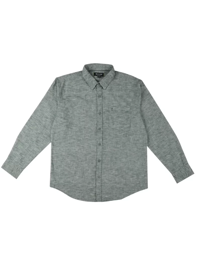 Gini And Jony Boys Solid Cotton Shirt