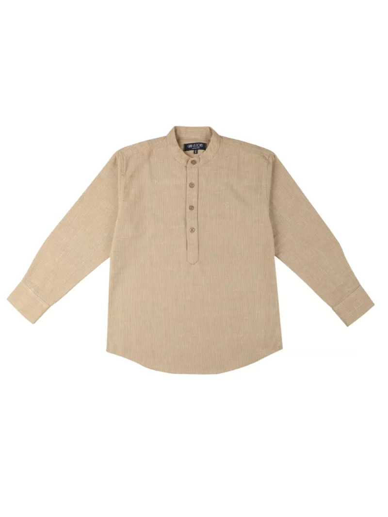 Gini And Jony Boys Solid Cotton Shirt