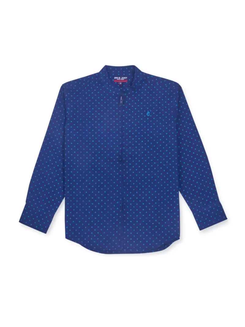 Gini And Jony Boys Solid Cotton Shirt