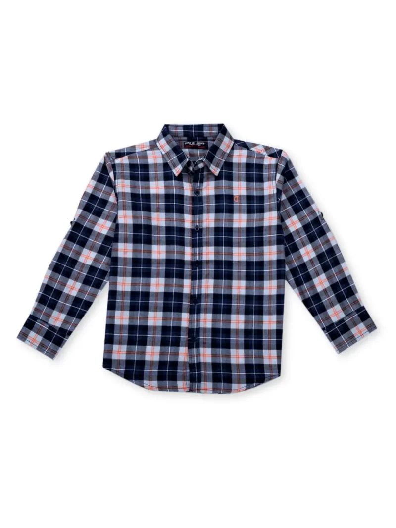 Gini And Jony Boys Solid Cotton Shirt