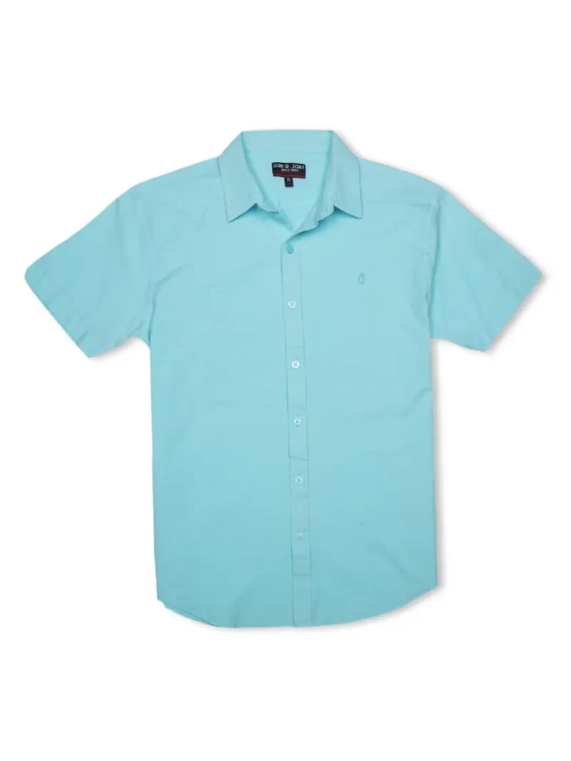 Gini And Jony Boys Solid Cotton Shirt