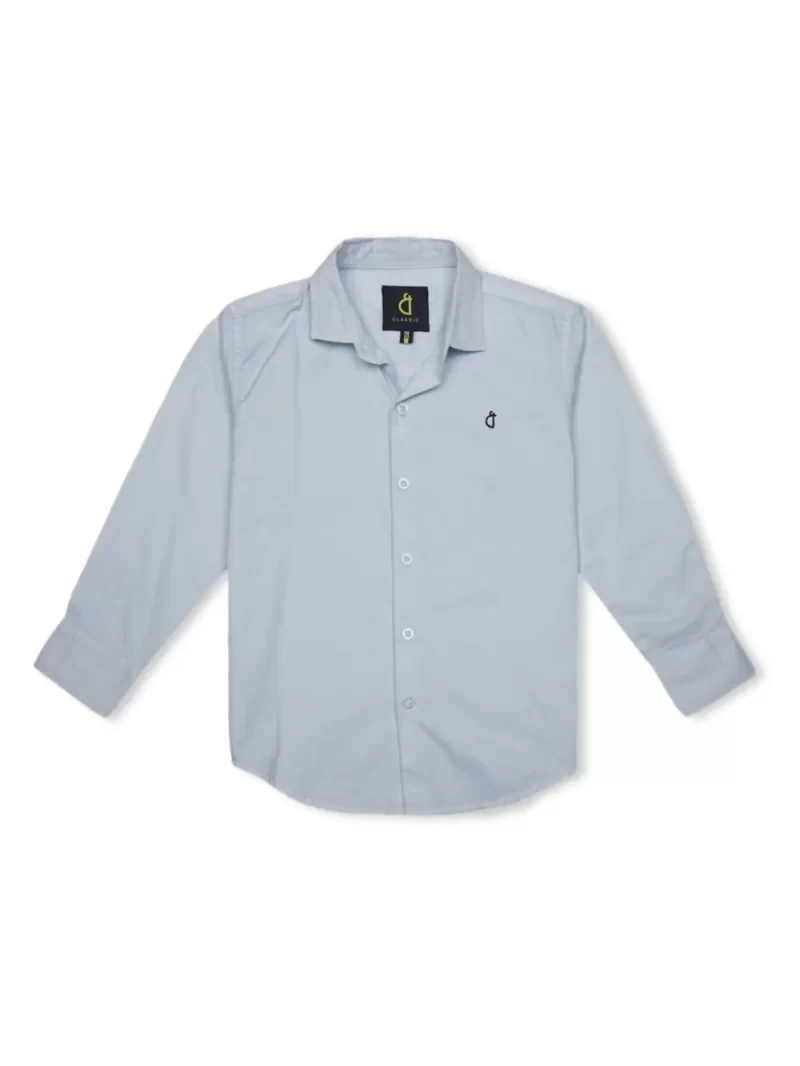 Gini And Jony Boys Solid Cotton Shirt