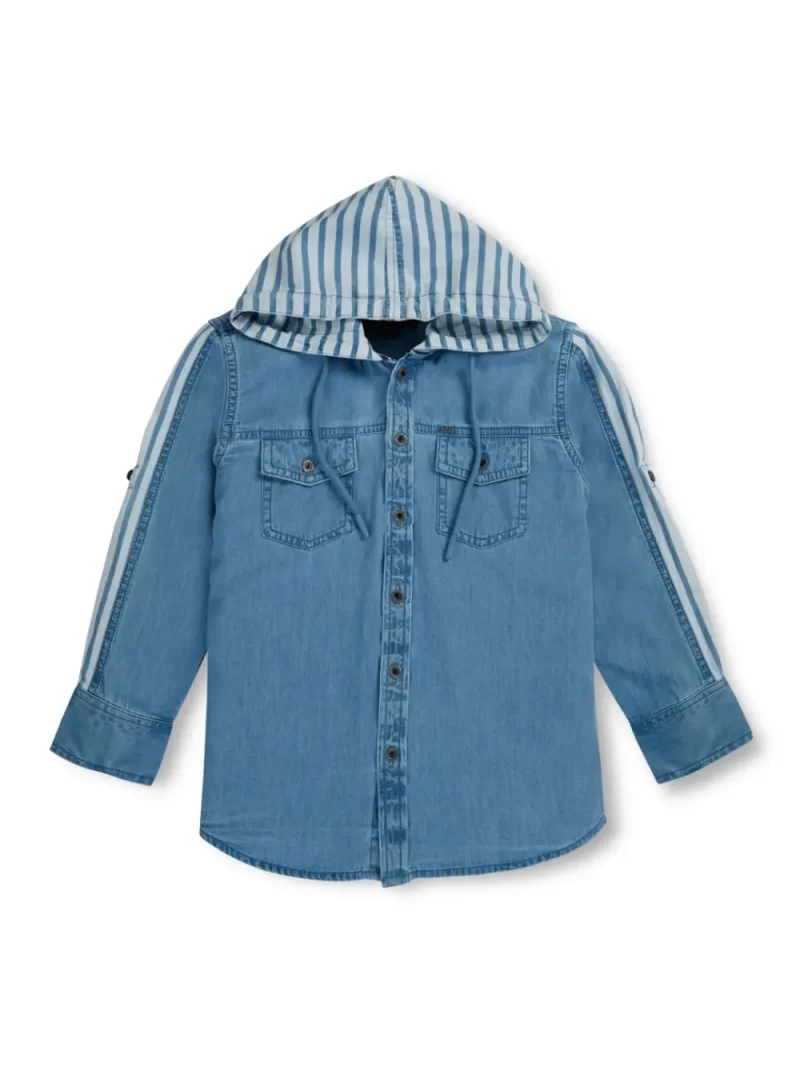 Gini And Jony Boys Solid Cotton Shirt