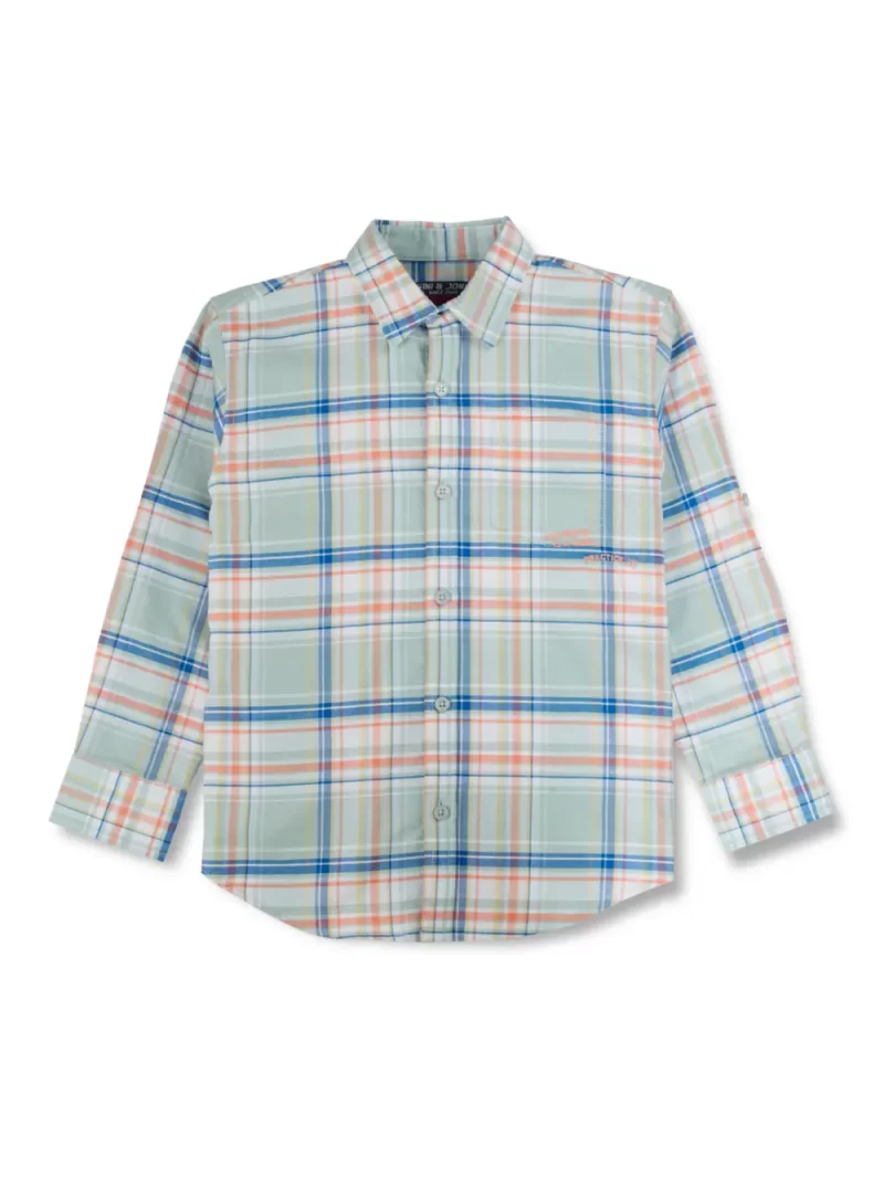 Gini And Jony Boys Solid Cotton Shirt