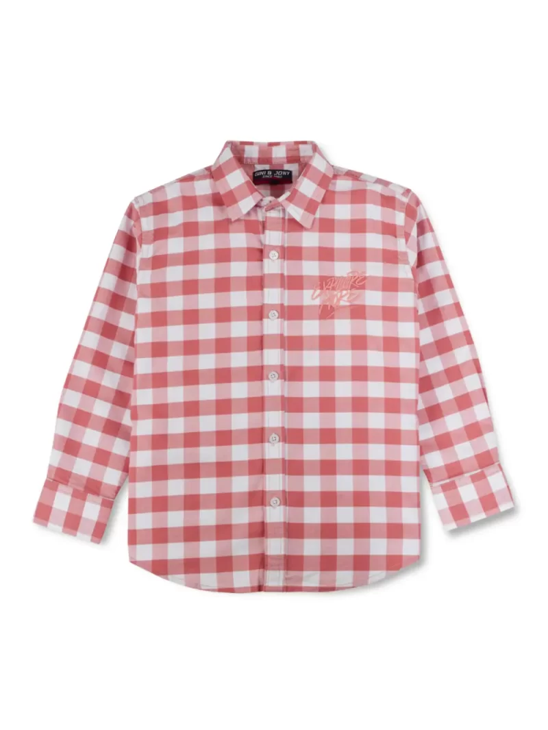 Gini And Jony Boys Solid Cotton Shirt