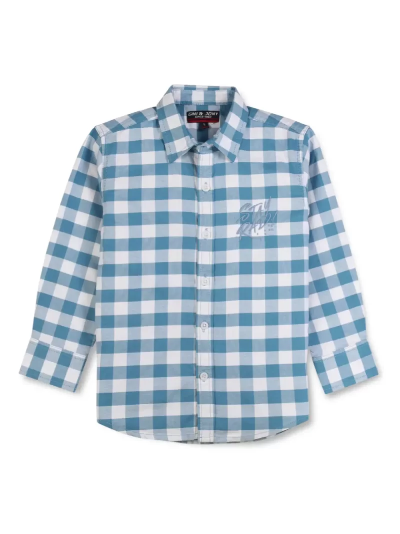 Gini And Jony Boys Solid Cotton Shirt