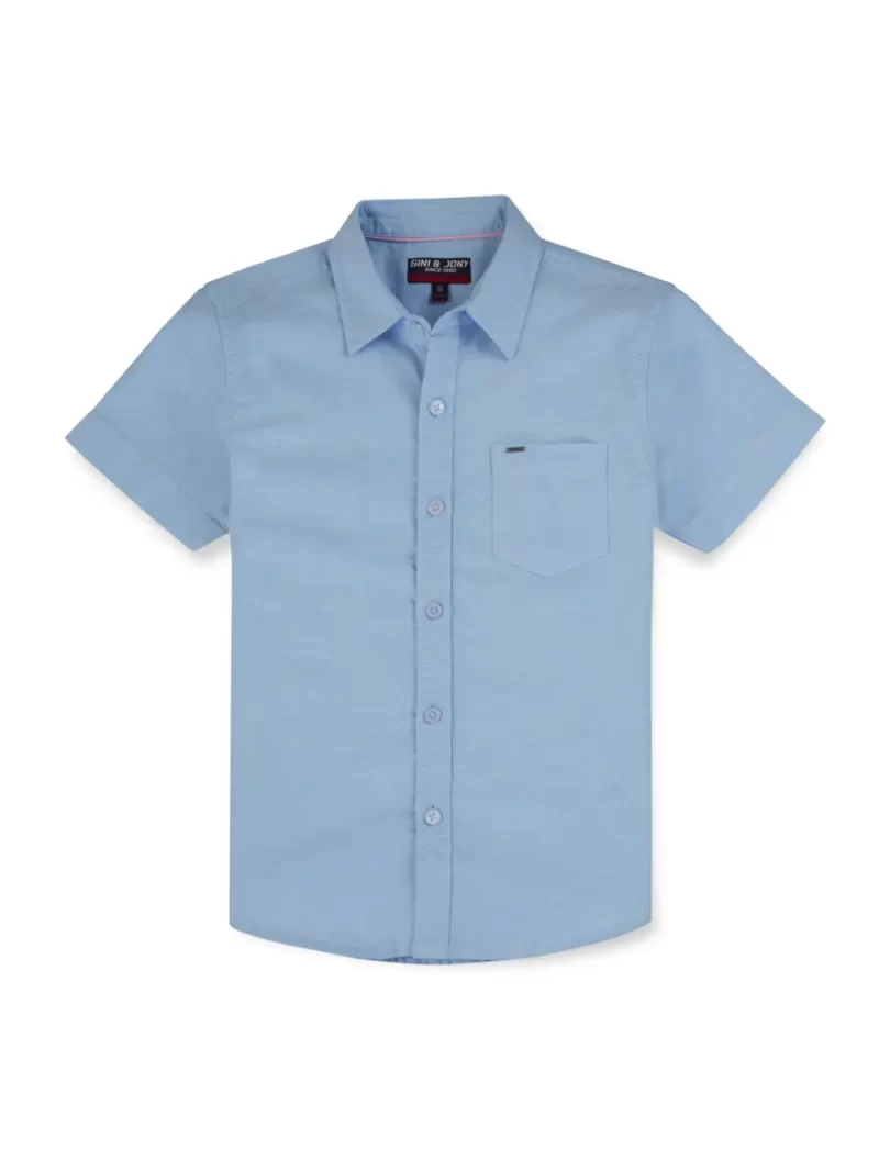 Gini And Jony Boys Solid Cotton Shirt