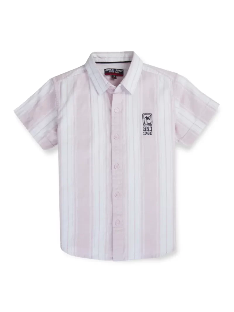 Gini And Jony Boys Solid Cotton Shirt