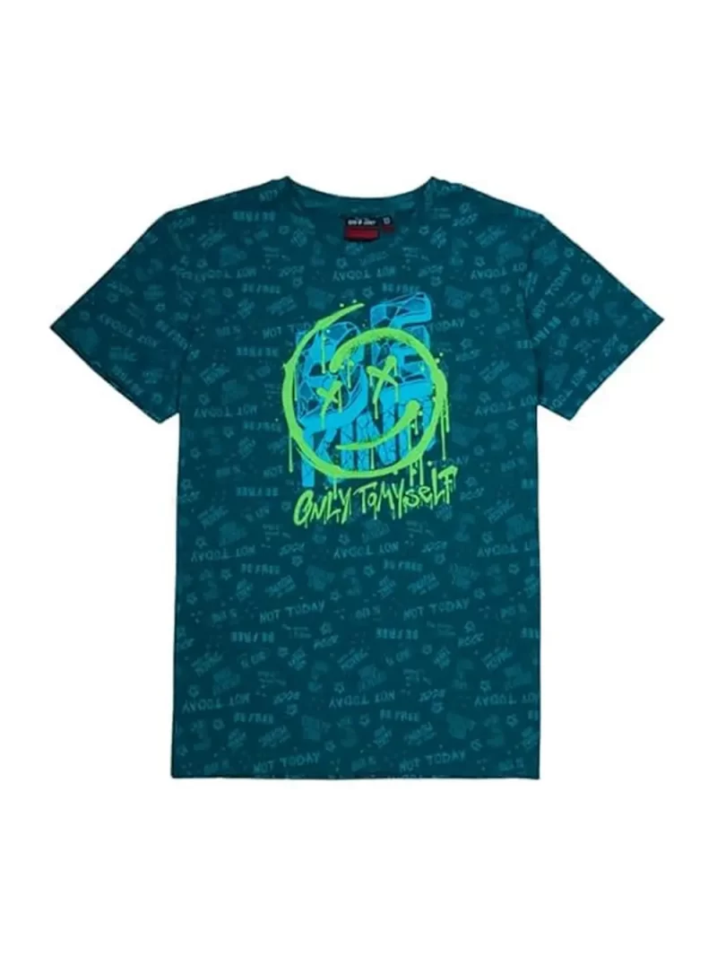 Gini & Jony Boys Green T-Shirt