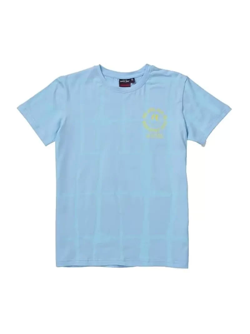 Gini & Jony Boys Blue Printed Knits Half Sleeves T-Shirt