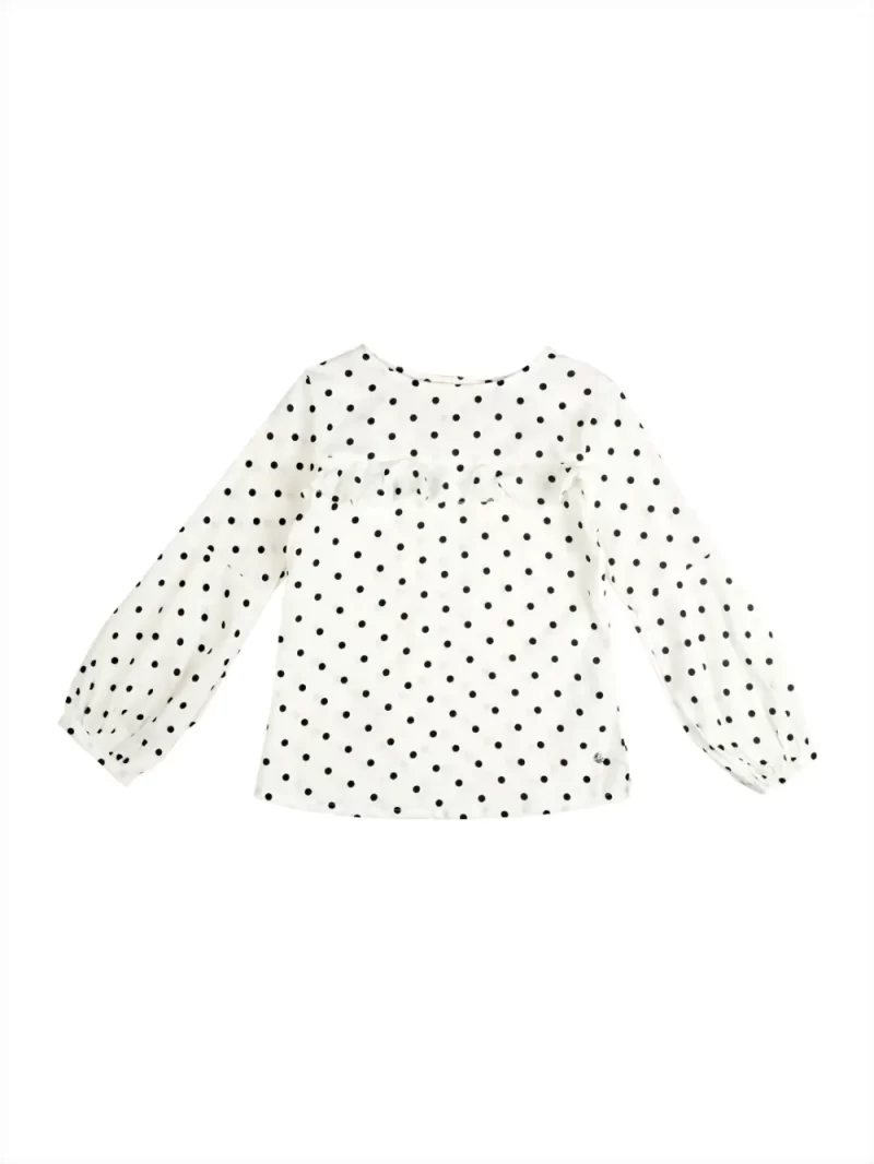 Baby Girls Casual Polyester Blend Blouson Top