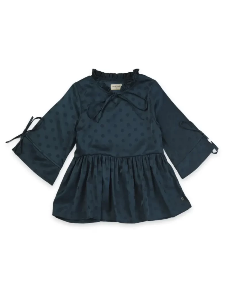 Baby Girls Casual Polyester Blend Blouson Top