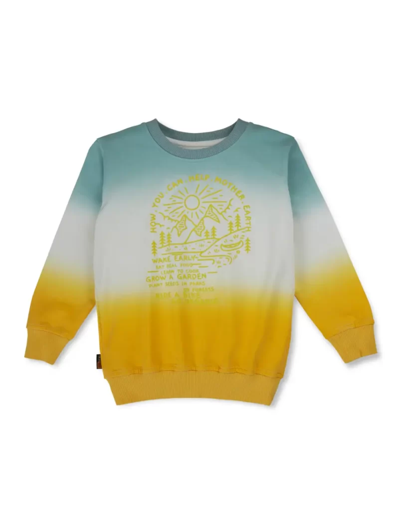 Boys Printed Fleece Sweat Shirt