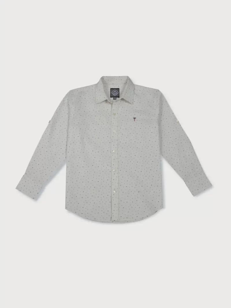 Gini And Jony Boys Solid Cotton Shirt