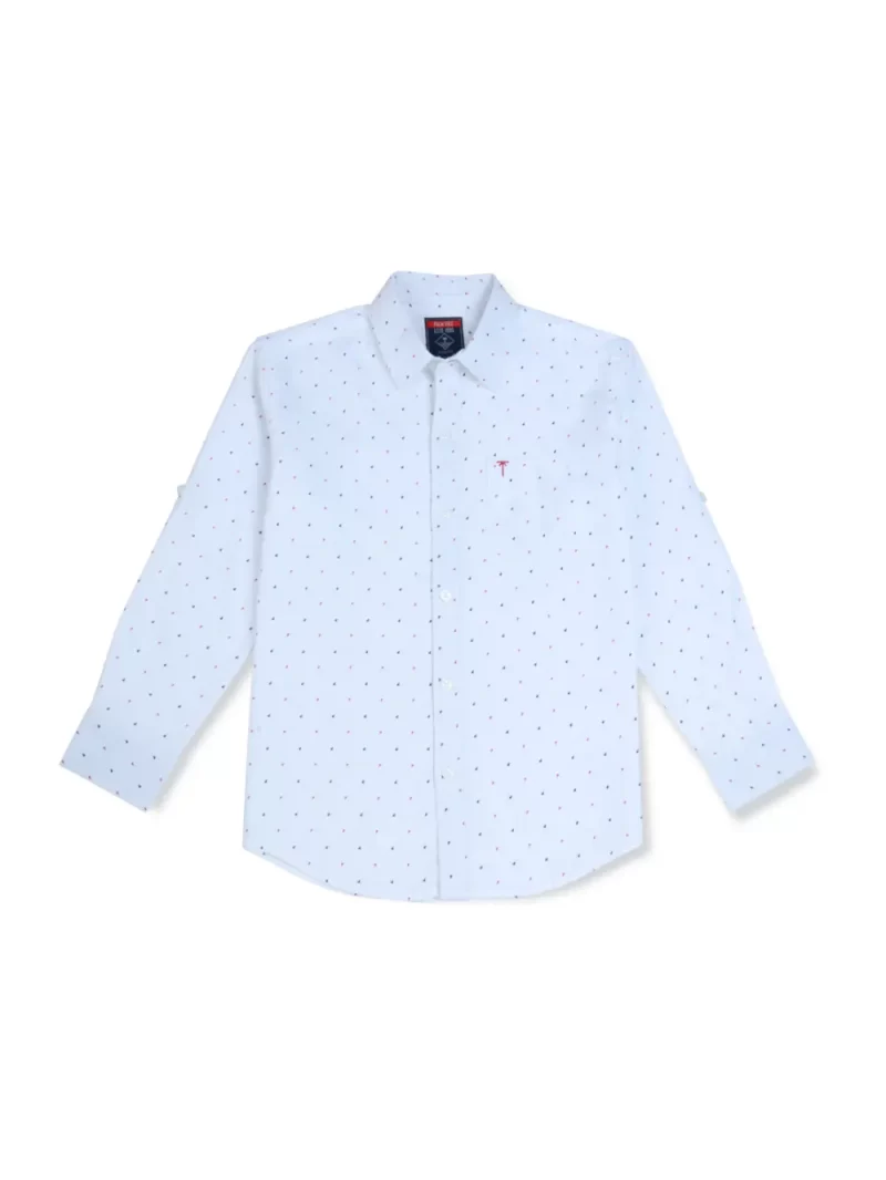 Gini And Jony Boys Solid Cotton Shirt