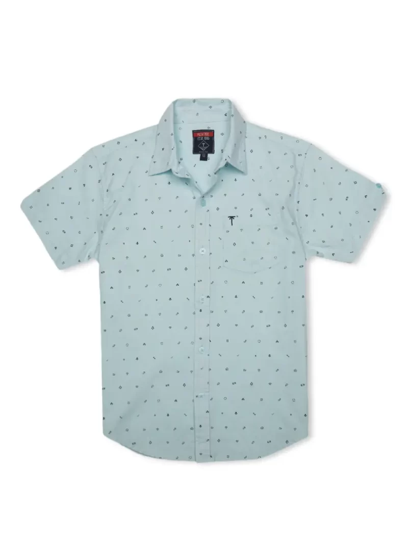 Gini And Jony Boys Solid Cotton Shirt