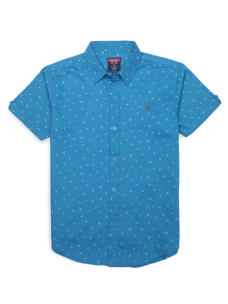 Gini And Jony Boys Solid Cotton Shirt