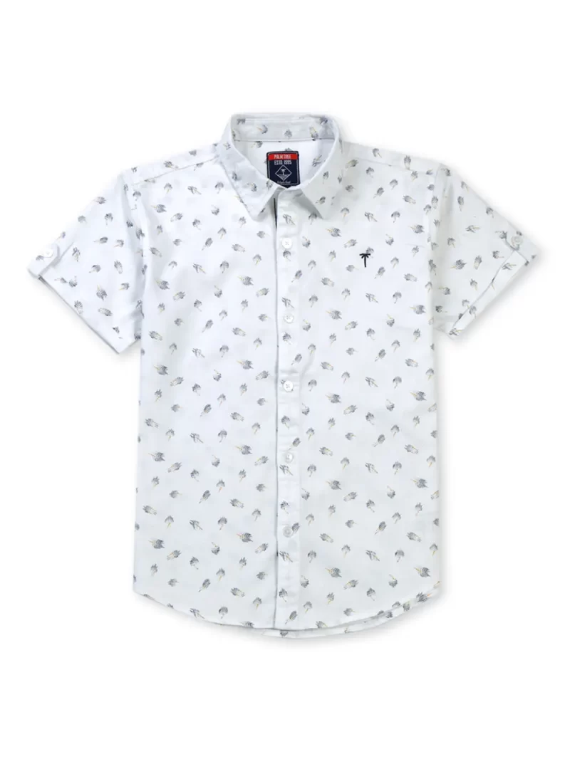 Gini And Jony Boys Solid Cotton Shirt