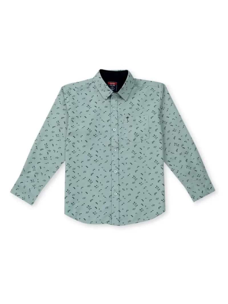 Gini And Jony Boys Solid Cotton Shirt