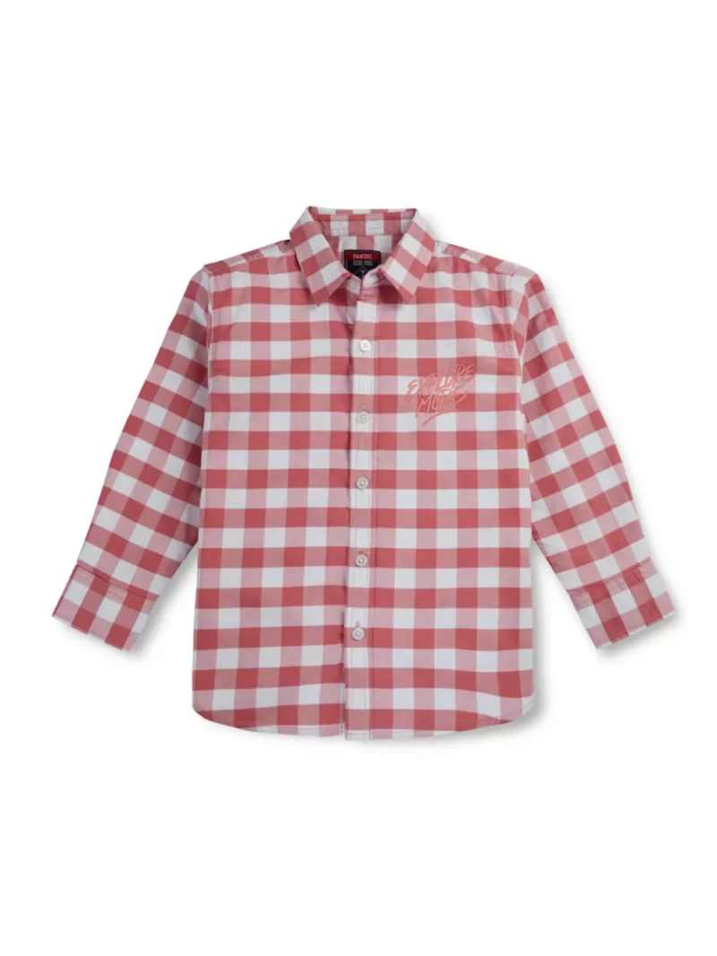 Gini And Jony Boys Solid Cotton Shirt