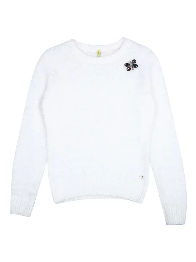 Gini And Jony Cotton Full Sleeves Pullover Logo Print