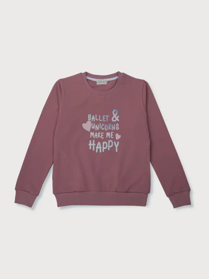 Boys Blue Cotton Printed Sweatshirt