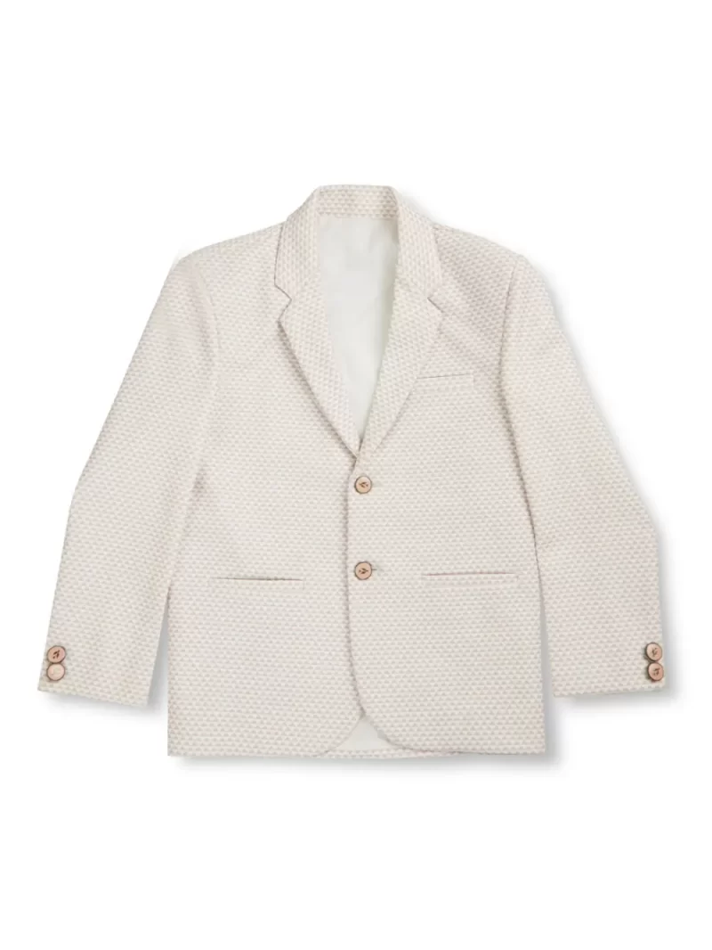 Gini And Jony Boys Solid Cotton Full Sleeves Blazer