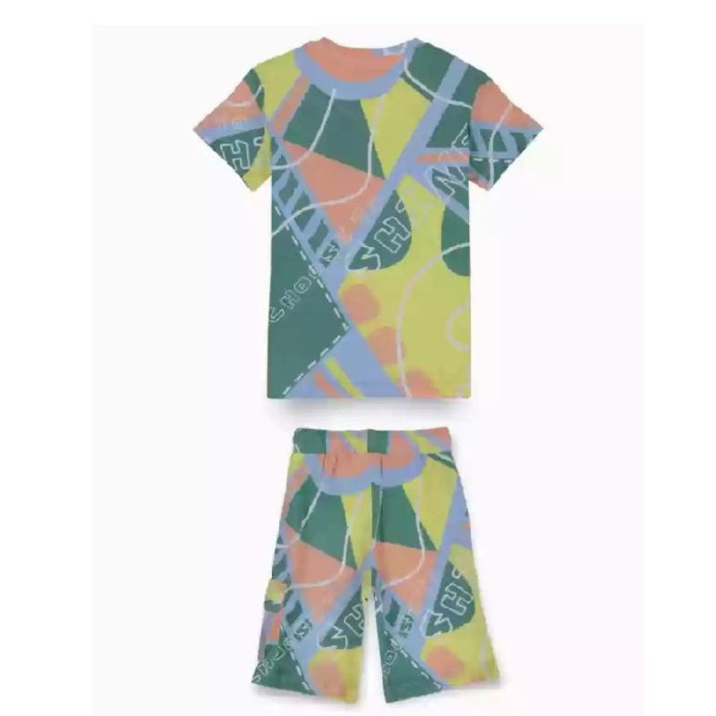 Gini And Jony Boys Solid Cotton Fixed Waist Bermuda
