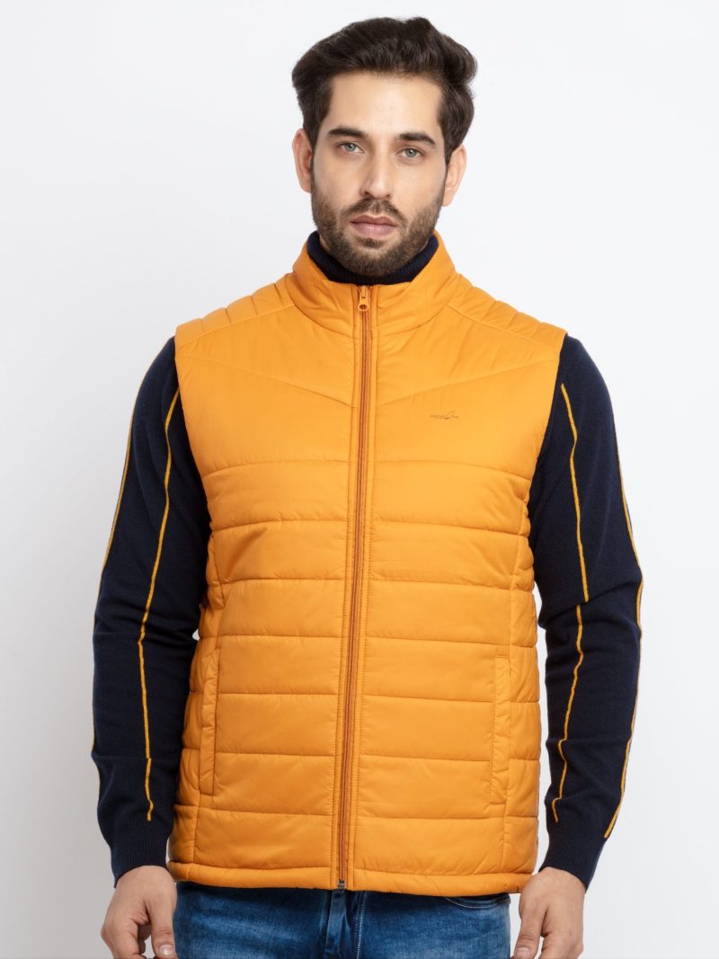 Mens Solid Quilted Jacket