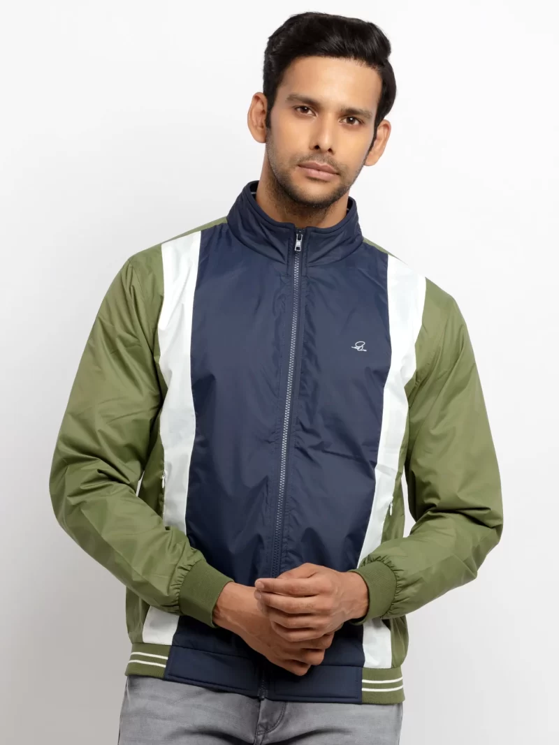 Mens Quilted High Neck Jacket