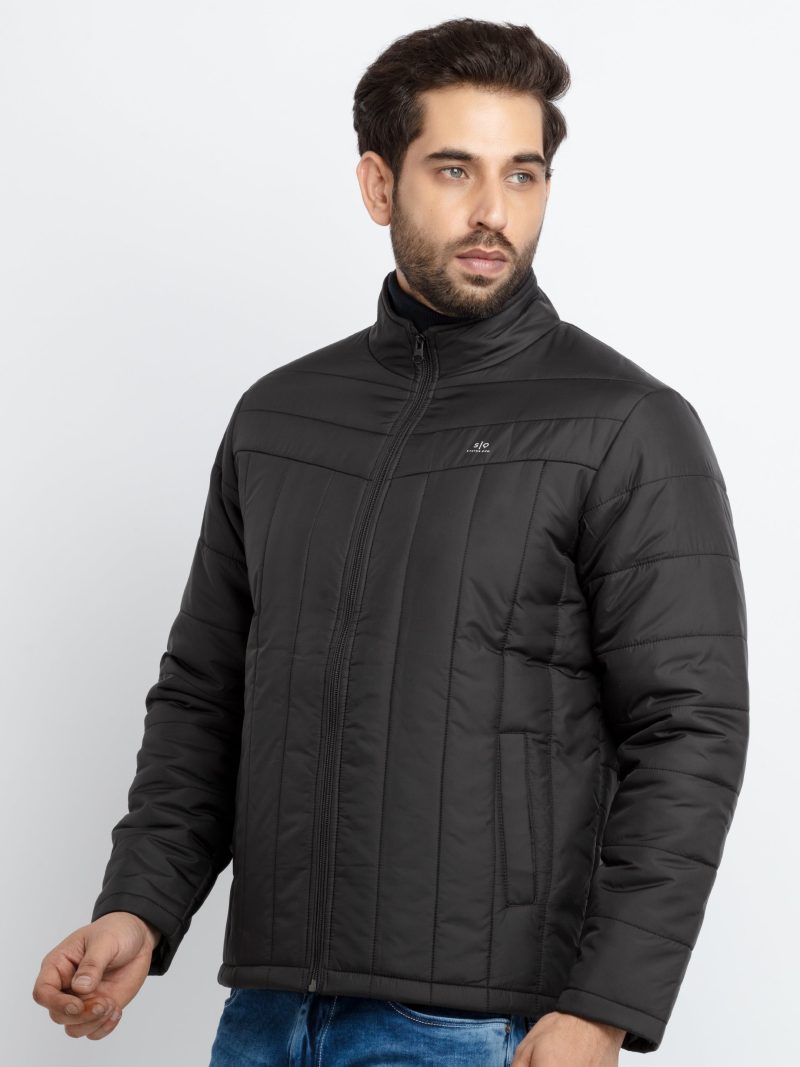 Mens Quilted High Neck Jacket