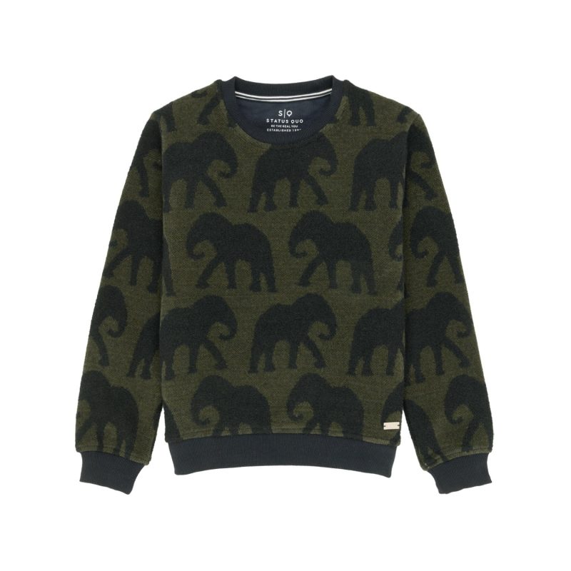 Boys Jacquard Lightweight Sweatshirt